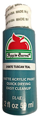 Plaid:Craft Acrylic Paint, Tuscan Teal, 2oz