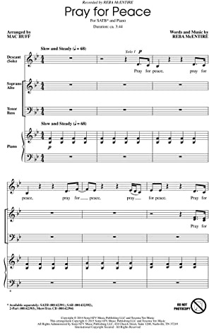 Hal Leonard Pray for Peace ShowTrax CD by Reba McEntire Arranged by Mac Huff