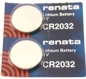 Twin Pack Renata CR2032 Coin Cell Battery, 2 PCS by FindingKing