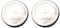2 X Eunicell LIR2032 CR2032 Rechargeable Button Cell Battery