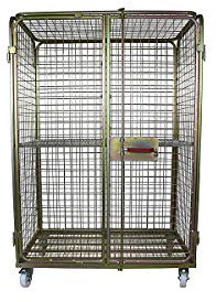 E.S.B. Stahl-Rollbehälter SAFE, abschließbar, gold