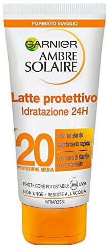 Ambra Solaire Sonnenmilch Gesicht und Körper Mittel Lsf 20 50 ml
