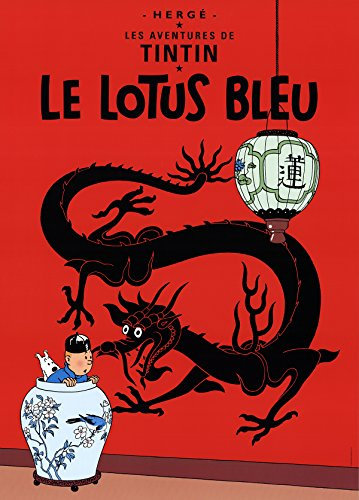herge-les Abenteuer des de Tim und Struppi: Le lotus bleu-poster