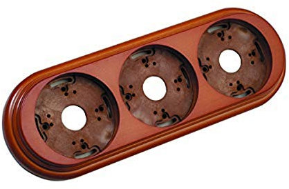 Fontini - marco madera color miel 3elemento garby Ref. 6583020003
