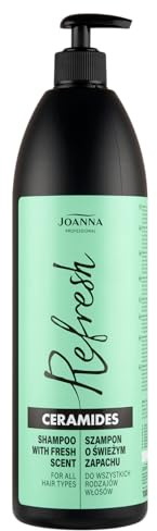 Joanna Professional Ceramide Shampoo - Pineapple Scented Ceramide Hair Treatment - Repairs & Strengthens - 1000 ml