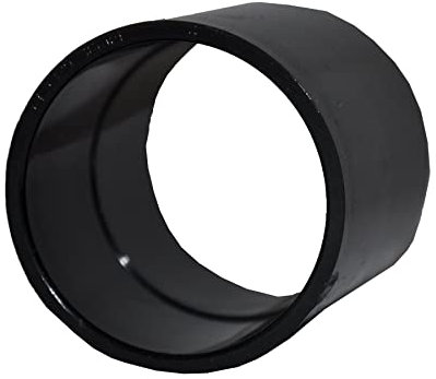 Solvent Black 50mm (56mm) Waste Pipe Coupling - Black