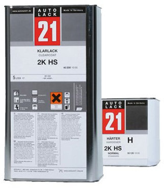 Autolack21 2K HS-Klarlack 5 Ltr. VOC + 2,5 Ltr. Härter Set