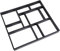 Cocoarm Betonform Zement Pflasterform Gehweg Schalungsform Betonpflaster Kopfsteinpflaster Pflastermacher Stein Schablone mit 10 Kammern f¨¹r Garten Gehweg (45 x 40 x 4cm)
