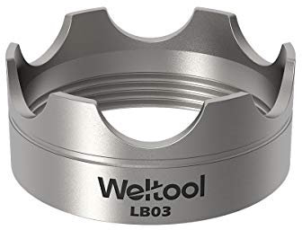 Weltool Maglite Taschenlampen Lünette Aufrüstung – 304 Edelstahl für Maglite C oder D Cell Taschenlampen – LB03 Modell für Maglight Glass Breaker (LB03)