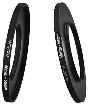 46-58mm Camera Lens adapter/46mm to 58mm Camera Filters Ring (46mm to 58mm Step Up Ring or Accessory),46mm Lens to 58mm UV CPL Filter Accessory