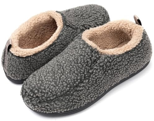 RockDove Herren Nomad Hausschuh mit Rückstellschaum , Dove GRAU , 46/47 EU