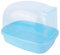 Baignoire Hamster Salle de Bain Chinchilla Transparent avec Grande Salle de Bain avec Porte Fournitures de Salle de Sauna pour Hérisson Écureuil