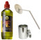 Moritz Starter Set 1 x 1000 ml de gel combustible + 1 x lata de 250 ml con tapa + Chimenea Quemador de seguridad quemador
