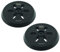 2 x SabreCut OSSCPB420_2 150 mm Moyen dur 6 trous pour ponceuse orbitale aléatoire Compatible avec BOSCH GEX 150 AC, GEX 150 TURBO, PEX 420 Medium
