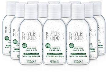 Baylis & Harding Anti-bacterial Unfragranced Hand Gel, 50ml, Pack of 12 - Vegan Friendly
