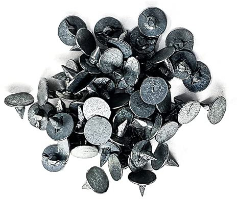 Galvanised Roofing Shed Felt Clout Head Nails Roofing Felt Tacks, Ideal for Shed Roof Felt or Shingles (100, 8mm)