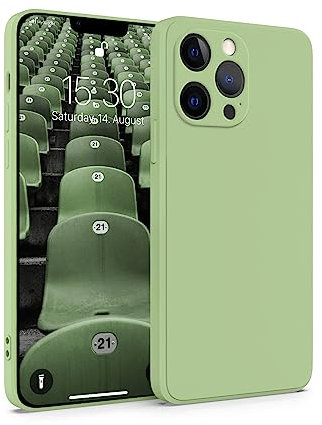 MyGadget Cover per iPhone 13 Pro Max - Custodia Protettiva in Silicone Morbido – Case TPU Flessibile - Ultra Protezione Antiurto & Antiscivolo Verde