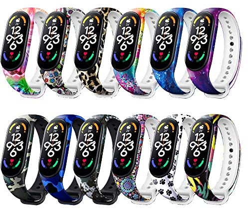Baaletc Armband Kompatibel mit Xiaomi Mi Band 7,Mi Band 7 Smart Ersatzbänder Bunte Soft Silikon Armband Smartwatch Ersatzarmband für Xiaomi Mi Band 7
