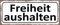 mrdeco Metall Schild 27x10cm gewölbt Freiheit aushalten Deko Blechschild Tin Sign