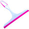 Multi-Purpose Shower Glass Rubber Window Squeegees Household Cleaning with hanging hole, Glass Wiper for Kitchen Home Car Bathroom Floor Mirror and Shower cleaner,soft glass scraper (Pink)