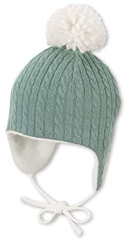 Sterntaler Baby - Mädchen Mütze Baby Inkamütze Zopfmuster, Grün, 51