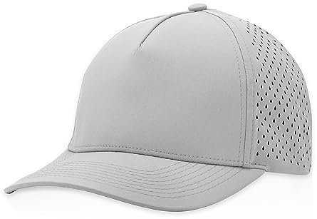 Billest Gilbert Snapback Hat | Herren & Damen | 5 Panel Blank Cap | Atmungsaktiv & Leicht | Outdoor | Gebogene Krempe, Hellgrau, M-L