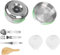 Kit Camping Kit De Utensilios De Cocina Para Acampar, Equipo De Mochilero Portátil, Juego De Ollas Antiadherentes Para Senderismo Con Vasos De Acero Inoxidable, Platos, Tenedores, Cucharas Cocina