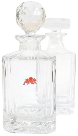 Octopus E Cut Crystal Glass Decanter & Golf Ball Style Stopper 689