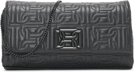 DKNY Damen Delanie Clutch, schwarz/schwarz