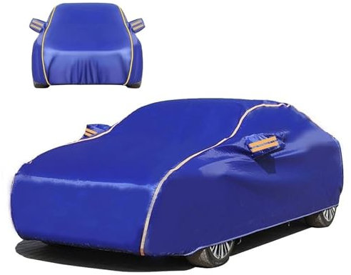 Autoabdeckung für Bentley Turbo R Limousine 1994–1998,maßgeschneiderte wasserdichte Autoplane für den Außenbereich mit reflektierenden Streifen (Autoabdeckung X1 Diebstahlsicherung X1 Tasche X1)