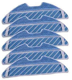 DispRA Reemplazo Compatible con Conga 1290 1390 1590, Piezas de Repuesto for Robot Aspirador, Cepillo de Rodillo Principal, Cepillo Lateral, Filtro Hepa, paño de mopa (Color : 5 Mop Clothes)
