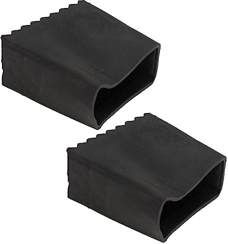 HOMSFOU Loft Ladder Feet Covers Ladder Foot Pads Safe Ladder Pads for Ladder Accessory Black 2 Pack