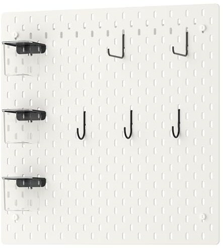 SKÅDIS Combinaison de panneaux perforés, 56 x 56 cm, blanc