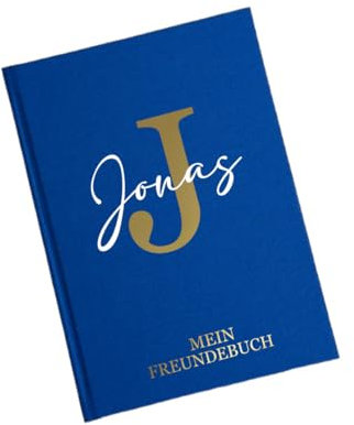 minimutz Freundebuch Schule Jungen - Personalisiert mit Buchstabe Name - Freundschaftsbuch Poesiealbum Schulfreunde Bagger Baustellen Inlet