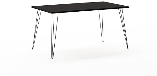 Schildmeyer Fynn Schreibtisch Esszimmertisch 1400, 701920, Schwarz, 140 x 80 x 74 cm