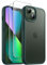 JETech 3 in 1 Matte Case for iPhone 13 6.1-Inch with 2-Pack Tempered Glass Screen Protector, Translucent Frosted Shockproof Phone Cover (Dark Green)