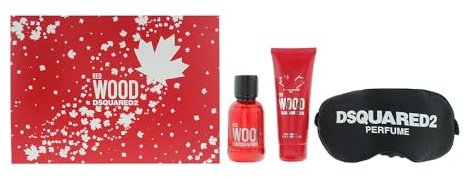 Dsquared2 Red Wood EDT 50ML + SG 100ML + Night Mask