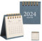 STOBOK 2 Stück 2024 Chinesischer Mond Tischkalender Chinesischer Traditioneller Mini Tageskalender Papier Stehend Flip Tischkalender