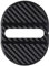 Generico Car Door Lock Protector Cover, Carbon Fiber, ABS Plastic, Black, Universal Fit for Door