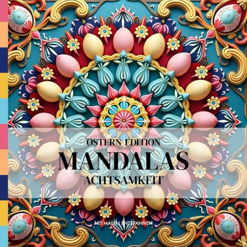 MANDALAS - OSTERN EDITION | ACHTSAMKEIT: MIT MALEN ENTSPANNEN - Malbuch für Erwachsene: Mit 50 kunstvollen Motiven