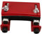 Kisangel Low Drum Booster Bass Drum Platform Lifter Drum Riser Ersatzheber Für Drum Bass Drum Lift Fit Bass Drum Riser Bass Drum Lifter Drum Platform Fit Drum Lifting Parts Red Metal