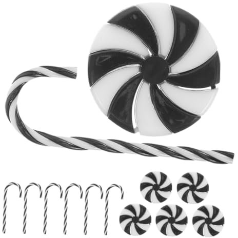 Ciieeo 20 Stück Handgefertigte Peppermint Ornamente für Weihnachtsbaum Vielseitige Weihnachtsdeko für und Feiern