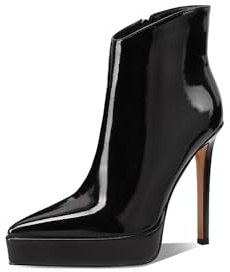 QUEEN HELENA Tronchetti con Tacco a Spillo Stivaletti con Plateau Donna K3998