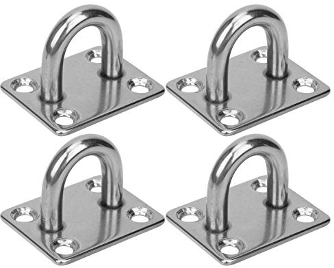 Beufee Stainless Steel Ceiling Hooks, Ceiling Hooks, Loop U Shaped Ceiling Wall Mount Hanger for Hanging Fans M8