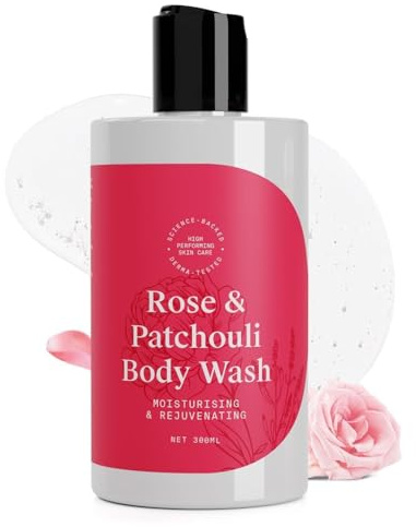 AR Rose & Patchouli Body Wash for Men & Women - 300ml | 24-Hours Moisture | Refreshing & Long-lasting Fragrance | For All Skin Types