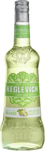 Keglevich, Vodka alla Mela Verde da frutta italiana 100%, senza coloranti e aromi artificiali - 1 bottiglia da 700ml (Confezione da 6)