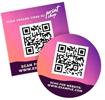 Adesivo personalizzato Qr Code Adesivi personalizzati per social media Scansiona etichette Qr Code per logo aziendale Segno codice Qr per inventario di stoccaggio Stampa decalcomanie icona