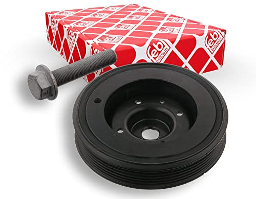 febi bilstein 33568 Riemenscheibe (entkoppelt) für Kurbelwelle, mit Schraube, 1 Stück