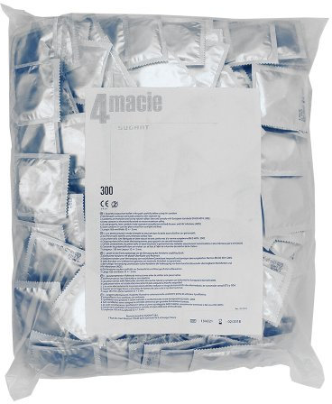 4macie bulk 300 Kondome aus Naturkautschuklatex - EN ISO 4074 - CE 0123