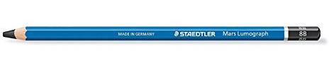 Staedtler Mars Lumograph Pencils Pack of 3Blue Lacquer 1002mm 8B